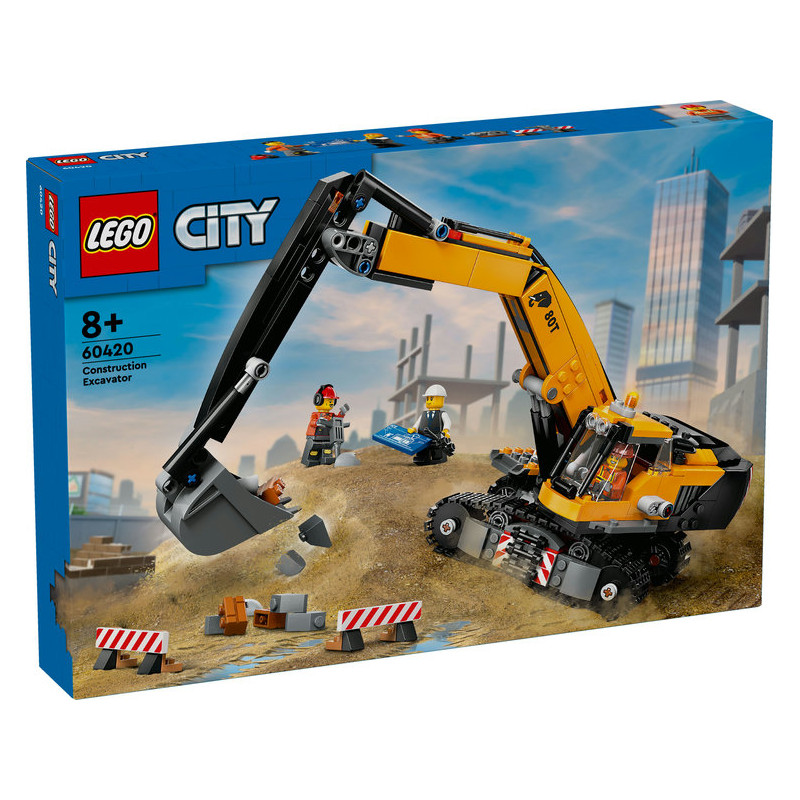 LEGO City Excavadora de Obra Amarilla  (60420)