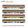 MFTRAIN : SET 4 COCHES ESTRELLA RENFE  escala N