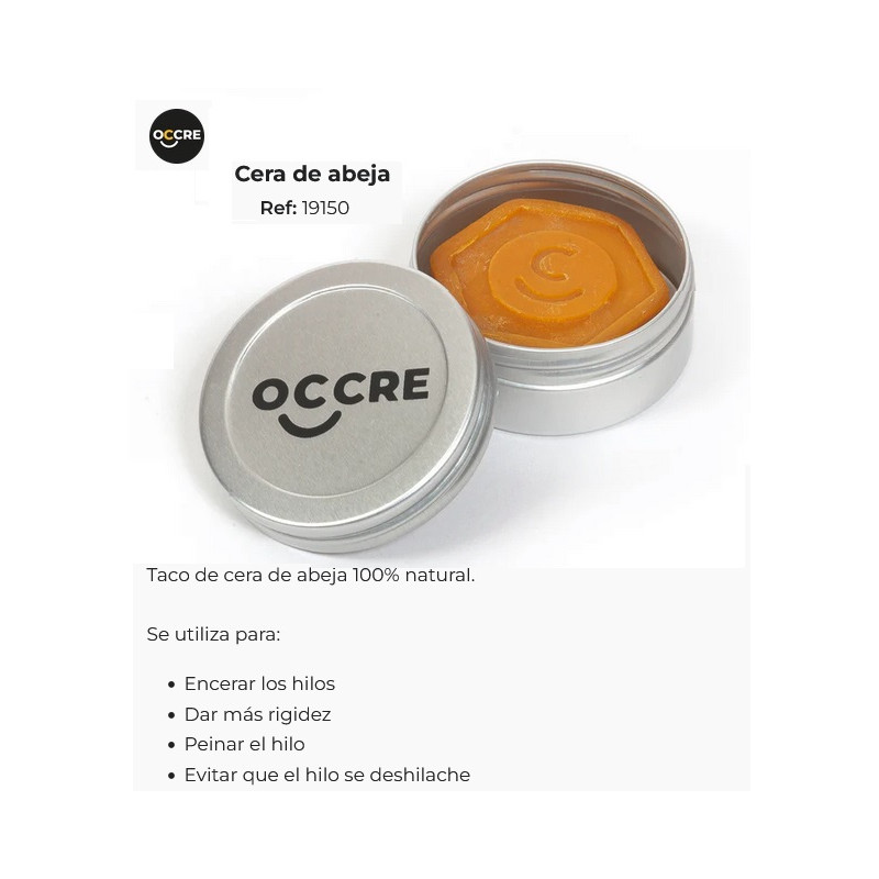 OCCRE : TACO DE CERA DE ABEJA para hilos