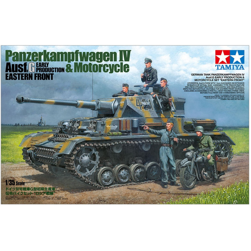 TAMIYA : PANZER IV AUSF.G & MOTORBIKE   escala 1:35