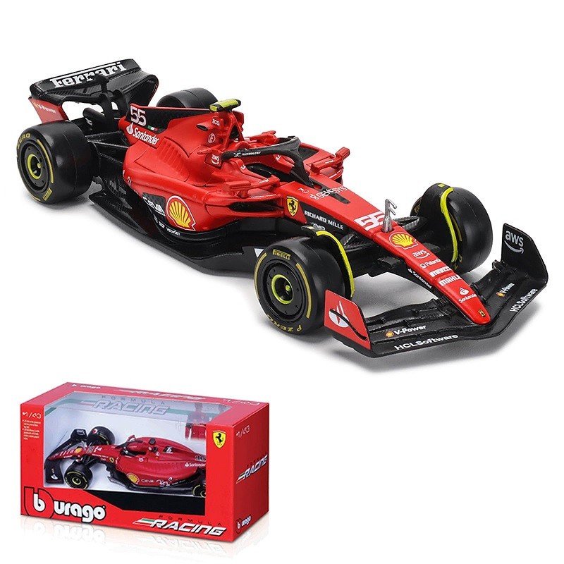 BURAGO : FERRARI F1-75  C.SAINZ 2022  ESCALA 1:43