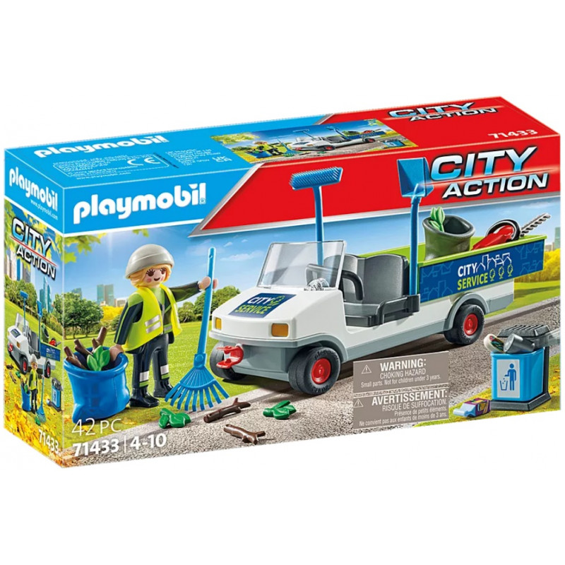 PLAYMOBIL : LIMPIEZA URBANA CON COCHE ELECTRICO