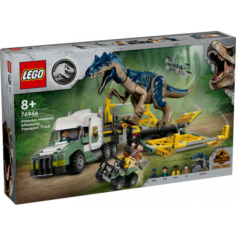 LEGO Jurassic World Misiones Dinosaurio: Camión de Transporte del Allosaurus (76966)