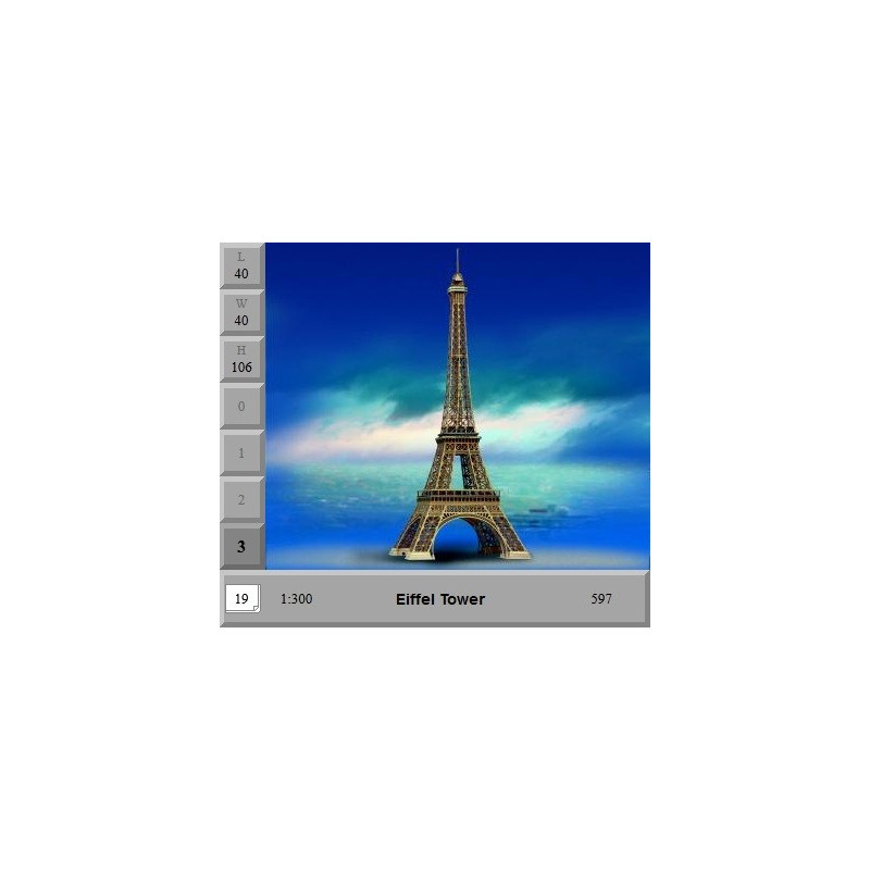 AUE-VERLAG : RECORTABLE « TORRE EIFFEL »