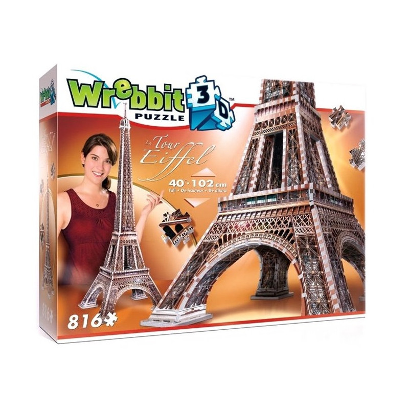 WREBBIT : PUZZLE 3D : TORRE EIFFEL  816 piezas