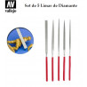 VALLEJO : SET 5  LIMAS DIAMANTE