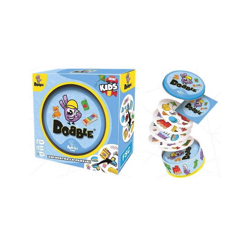 Asmodee : Juego de cartas DOBBLE KIDS edicion Junior