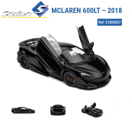 SOLIDO : 2018 McLaren 600LT Coupe Negro 1:18