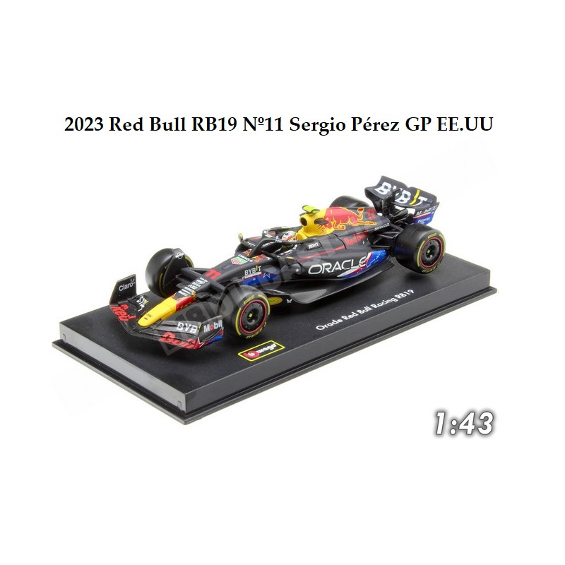 BURAGO : 2023 Red Bull RB19 Nº11 Sergio Pérez GP EE.UU   ESCALA 1:43