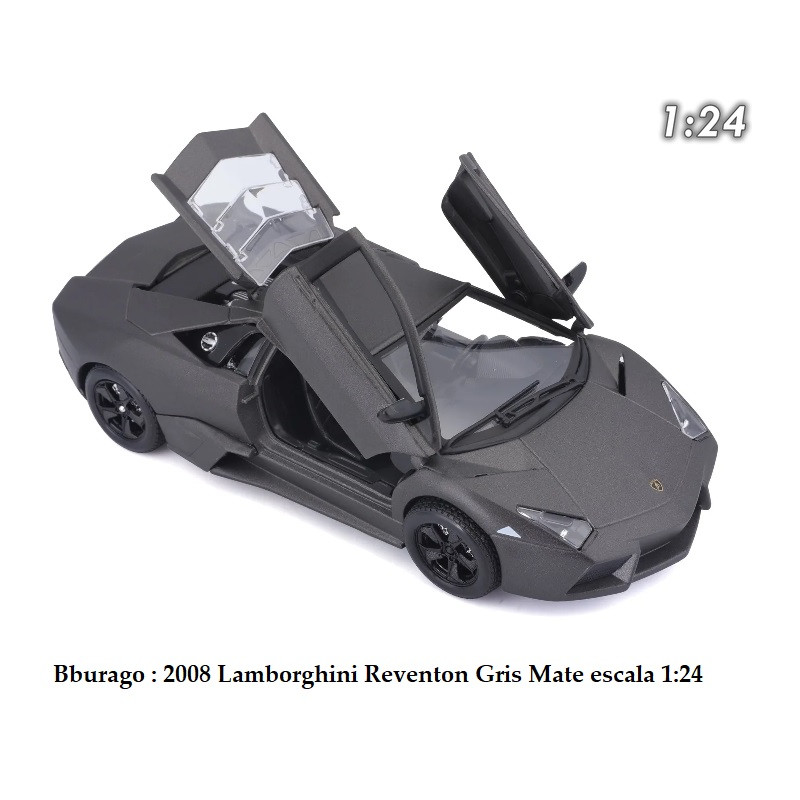 Bburago : 2008 Lamborghini Reventon Gris Mate 1:24