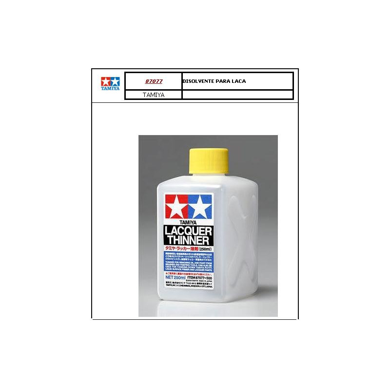 TAMIYA : DISOLVENTE LACA  - Lacquer Thinner