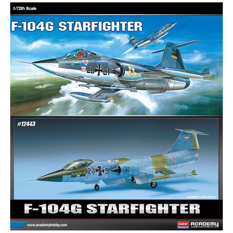 ACADEMY: Avión F-104 G Starfighter  Escala 1:72