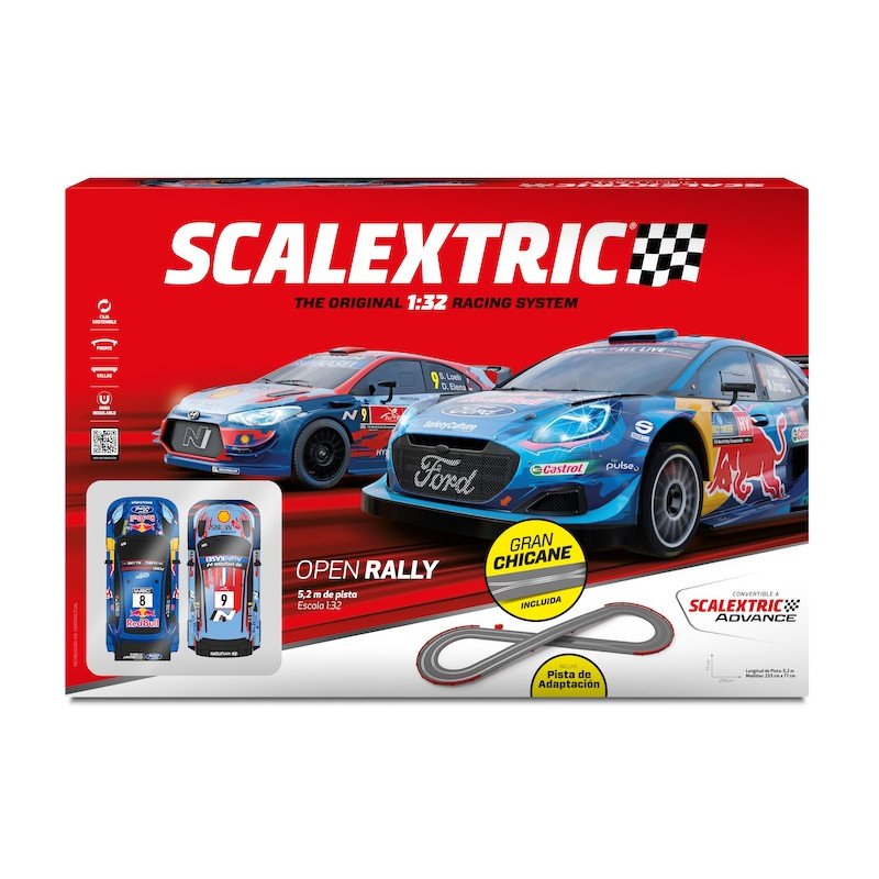 SCALEXTRIC ORIGINAL : CIRCUITO OPEN RALLY SET