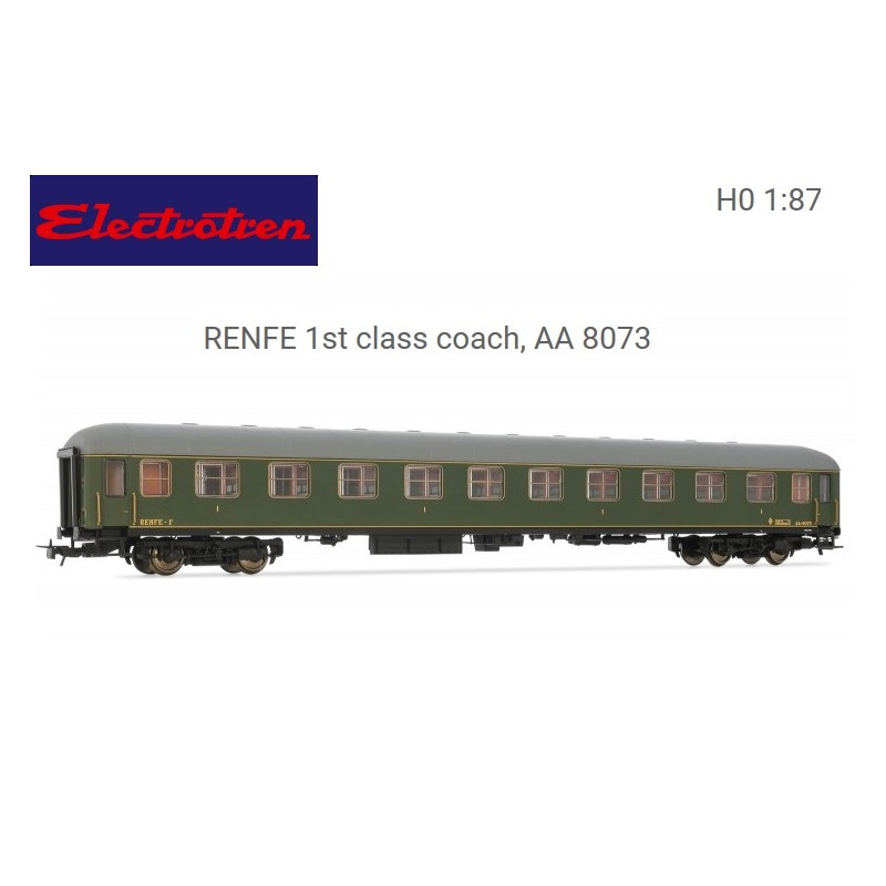 ELECTROTREN : COCHE 8000 RENFE 1ª clase AA8073 Epoca III Escala HO