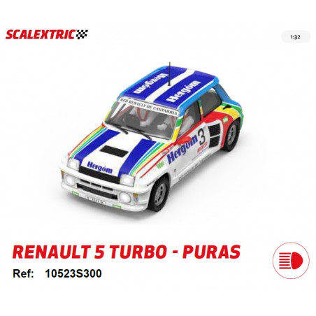 SCALEXTRIC ORIGINAL : RENAULT 5 TURBO PURAS   Escala 1:32