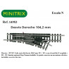 MINITRIX : DESVIO MANUAL Dcha R1  24º  30º  Escala N