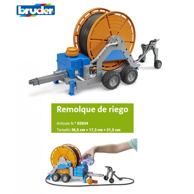 BRUDER : REMOLQUE MANGUERA DE RIEGO