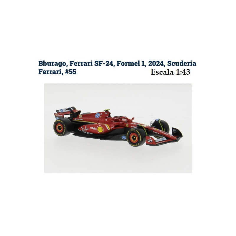 BURAGO : FERRARI SF-24  CARLOS SAINZ   ESCALA 1:43