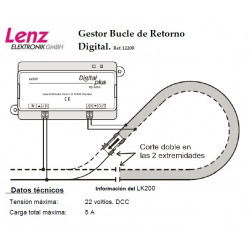 LENZ : GESTOR BUCLE DE RETORNO DIGITAL LK200