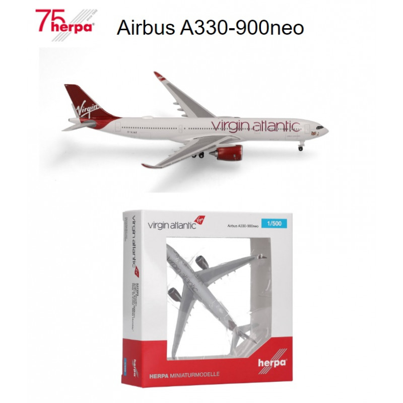 HERPA : Airbus 330-900 neo VIRGIN ATLANTIC    escala 1:500