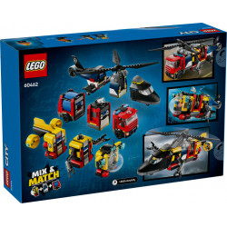 LEGO CITY : Remix: Helicóptero, Camión de Bomberos y Submarino ( 60462 )