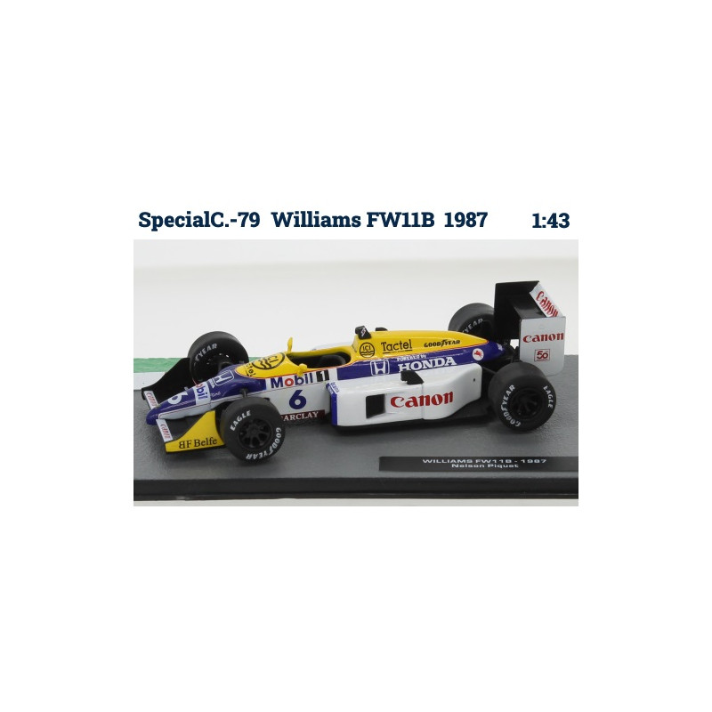 SPECIAL C : FORMULA 1 WILLIAMS 1987  ESCALA 1:43