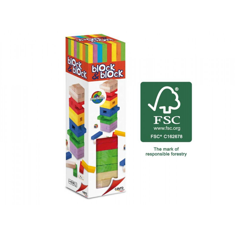 CAYRO :  BLOCK A BLOCK COLORES MADERA INFANTIL