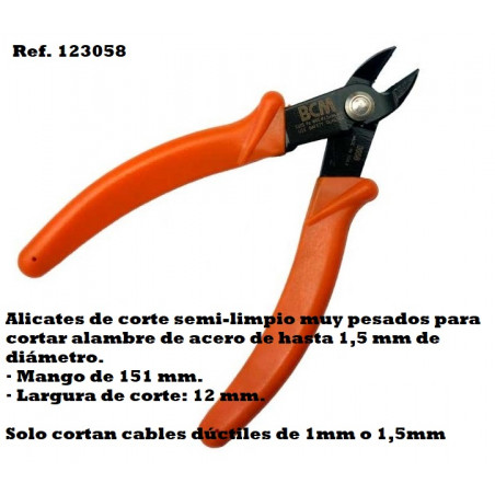 BCM : ALICATE BUGARI 3058 CORTE RASO ESPECIAL