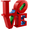 LEGO Art : LOVE escultura de Robert Indiana