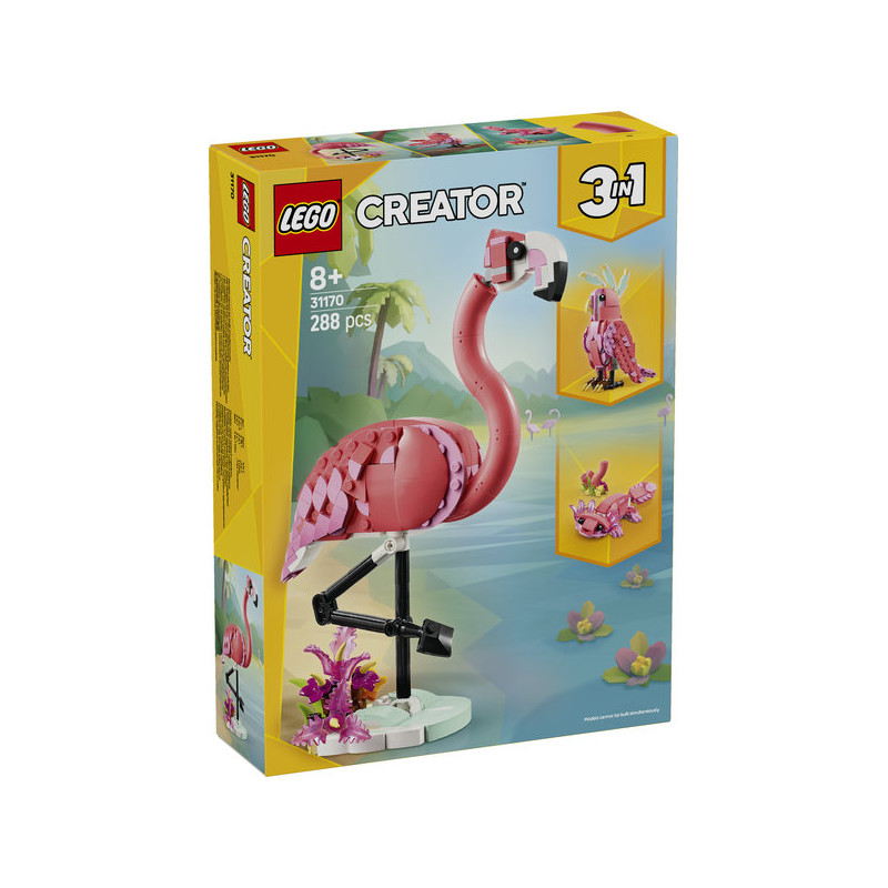 LEGO Creator 3en1 : Fauna Salvaje: Flamenco Rosa