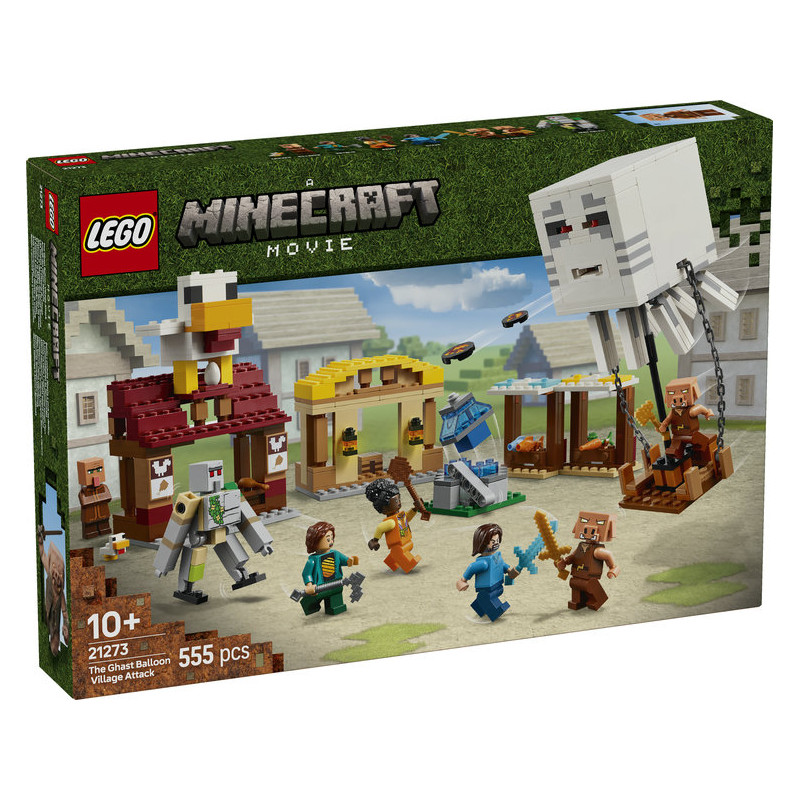 LEGO Minecraft : El Ataque a la Aldea del Globo de Ghast