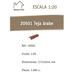 DOMUS KITS :  TEJA  ARABE 1:20  ( 1000 unidades )