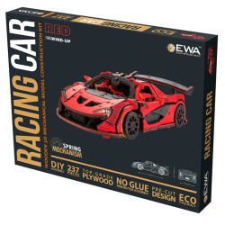 EWA : COCHE DE CARRERAS ROJO  237  Piezas