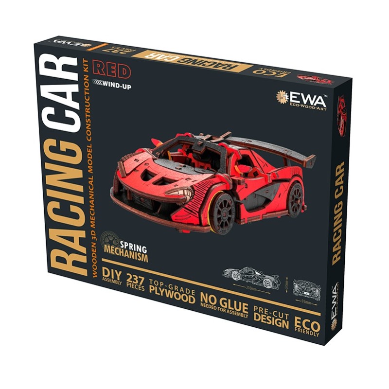 EWA : COCHE DE CARRERAS ROJO  237  Piezas