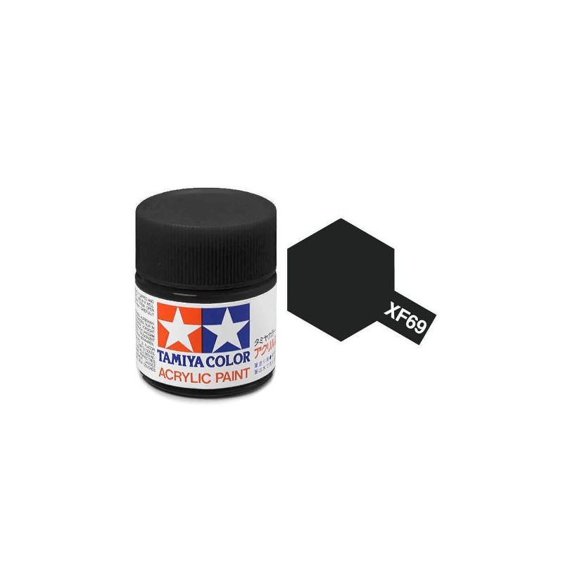TAMIYA : ACRILICO color NATO BLACK  mat.