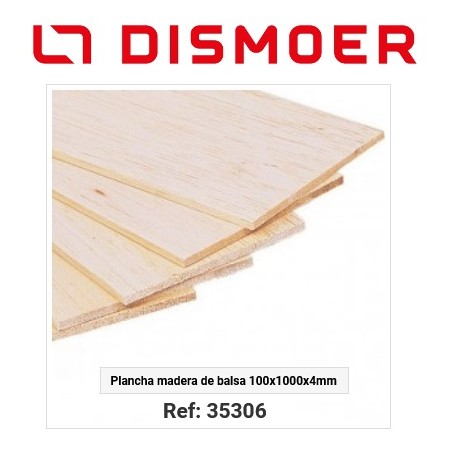 TABLA DE BALSA 4 mm   Medidas : 100 x 1000 mm