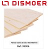 TABLA DE BALSA 4 mm   Medidas : 100 x 1000 mm