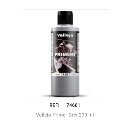 ACRILICOS VALLEJO : METAL COLOR : IMPRIMACION GRIS  Grande : 200  ml