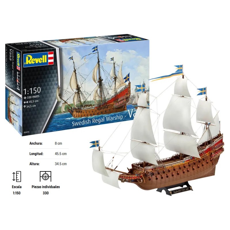 REVELL : BARCO SUECO ROYAL VASA  escala 1:150