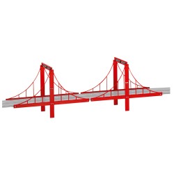 CARRERA GO : PUENTE COLGANTE escala 1:43