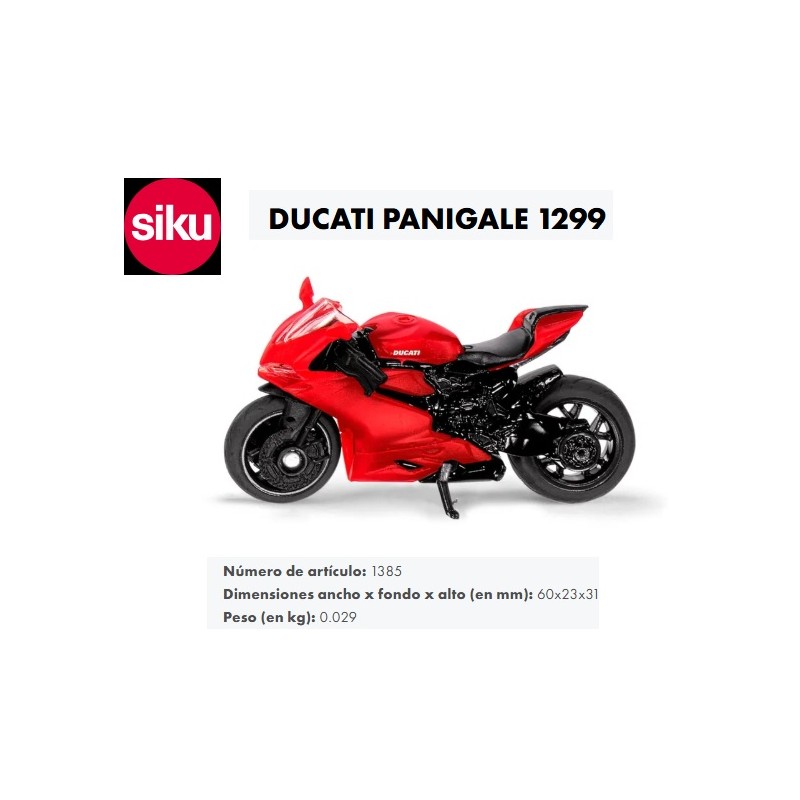 SIKU : Moto Ducatti Panigale 1299   Medida  6cm