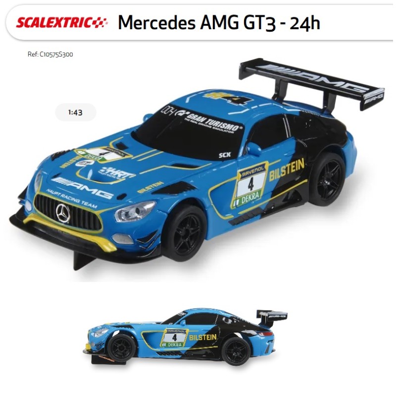 SCALEXTRIC COMPACT : COCHE MERCEDES AMG GT3 24h 1:43 SCALEXTRIC COMPACT : COCHE MERCEDES AMG GT3 24h 1:43