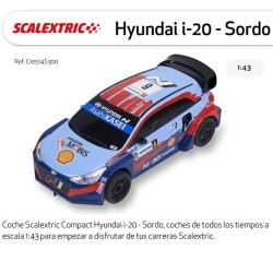 SCALEXTRIC COMPACT : COCHE HYUNDAI I20 SORDO 1:43