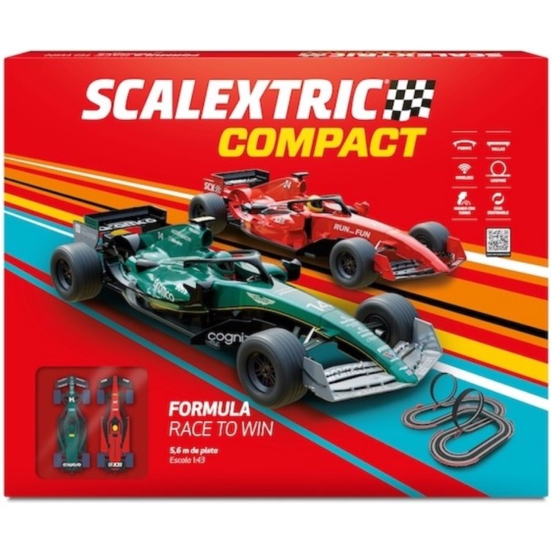 SCALEXTRIC COMPACT : CIRCUITO FORMULA RACE TO WIN 1:43 SCALEXTRIC COMPACT : CIRCUITO FORMULA RACE TO WIN 1:43