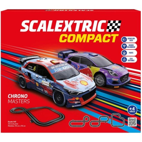 SCALEXTRIC COMPACT : CIRCUITO CHRONO MASTERS 1:43