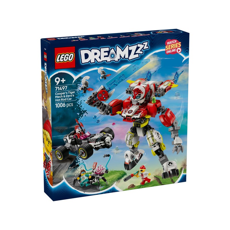 LEGO DREAMZ Meca Tigre de Cooper y Bólido de Zero