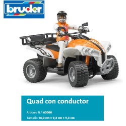 BRUDER : QUAD CON CONDUCTOR Escala 1:16