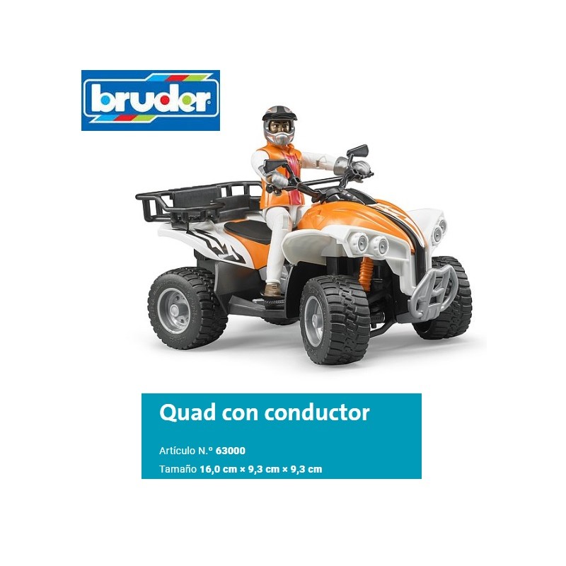 BRUDER : QUAD CON CONDUCTOR Escala 1:16