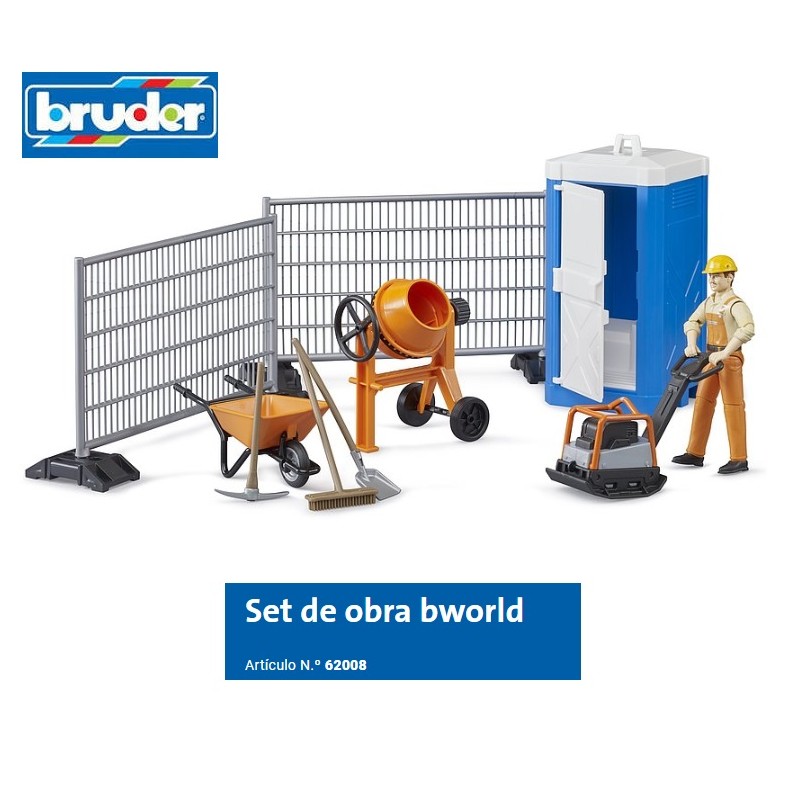 BRUDER B-WORLD : SET DE OBRA CIVIL Escala 1:16