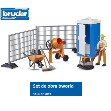 BRUDER B-WORLD : SET DE OBRA CIVIL Escala 1:16